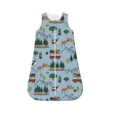Fotbe Camping Caravan Pattern Sleep Sack - Baby Wearable Blanket with Zipper Extra Soft Cotton Sleeveless Sleeping Bag for Infants-Medium
Fotbe Camping Caravan Pattern Sleep Sack - Baby Wearable Blanket with Zipper Extra Soft Cotton Sleeveless Sleeping Bag for Infants-Medium