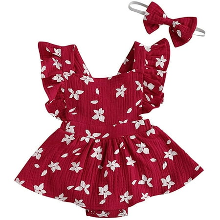 Newborn Baby Girls Romper Dress Headband Flowers Print Ruffles Fly Sleeve Backless Jumpsuits
Newborn Baby Girls Romper Dress Headband Flowers Print Ruffles Fly Sleeve Backless Jumpsuits