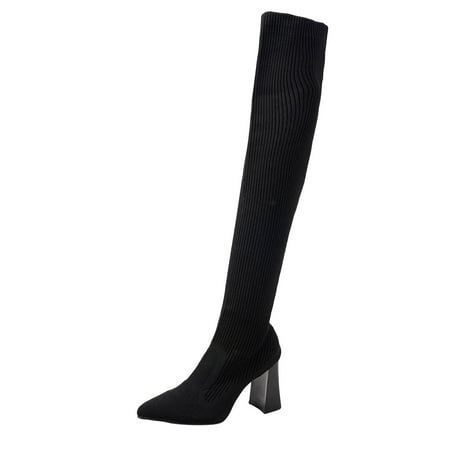 Ediodpoh Stretch High Heeled Women s Fashion Over The Knee High Color Boots Solid Women s Boots Womens Booties Black 8.5
Ediodpoh Stretch High Heeled Women s Fashion Over The Knee High Color Boots Solid Women s Boots Womens Booties Black 8.5