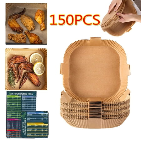 Disposable Air Fryer Paper Liner Grease and Water Resistant Non Stick Food Grade Liners for Baking and Cooking(Brown 150PCS)
Disposable Air Fryer Paper Liner Grease and Water Resistant Non Stick Food Grade Liners for Baking and Cooking(Brown 150PCS)