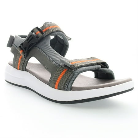 Propet Men s Eli Sandals Grey/Orange Size - 10H