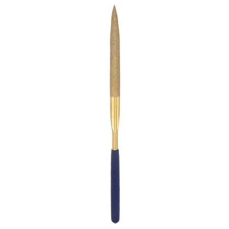 Uxcell 5mm x 180mm Titanium Coated Half Round Diamond Needle Files with TPU Handle
Uxcell 5mm x 180mm Titanium Coated Half Round Diamond Needle Files with TPU Handle