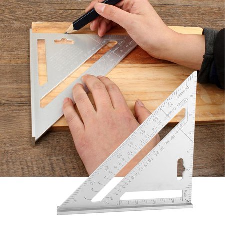 FTVOGUE Woodworking Ruler Aluminum Alloy Rafter Ruler Protractor Square Carpenter Measurement Tool Woodworking Angle Ruler
FTVOGUE Woodworking Ruler Aluminum Alloy Rafter Ruler Protractor Square Carpenter Measurement Tool Woodworking Angle Ruler