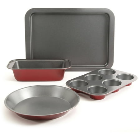 Sunbeam Brogden 4-Piece Red Bakeware Set