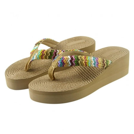 LoyisViDion Women Weave Beach Breathable Sandals Home Slipper Flip-Flops Wedges Shoes Khaki 8(39)
LoyisViDion Women Weave Beach Breathable Sandals Home Slipper Flip-Flops Wedges Shoes Khaki 8(39)