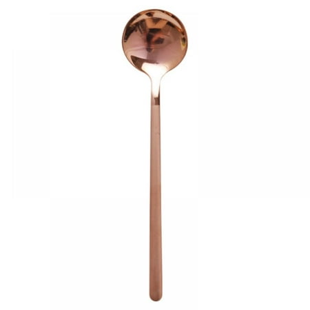 Coffee Spoon Stainless Steel Small Round Spoon Fruit Yogurt Spoon Mug Spoon