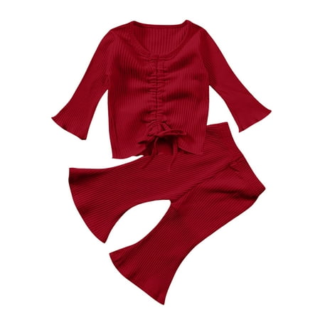 QIPOPIQ Girls Clothes Clearance Newborn Baby Solid Knitted Drawstring Romper Tops+Pants Pajamas Sleepwear Sets
QIPOPIQ Girls Clothes Clearance Newborn Baby Solid Knitted Drawstring Romper Tops+Pants Pajamas Sleepwear Sets