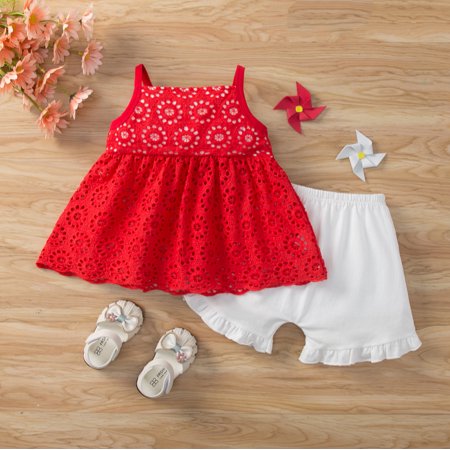 Hunpta Newborn Toddlers Kids Girl Clothes Sleeveless Lace Top Soild Shorts Pants 2Pcs Outfits Set
Hunpta Newborn Toddlers Kids Girl Clothes Sleeveless Lace Top Soild Shorts Pants 2Pcs Outfits Set
