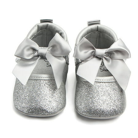 Kids Fashion Soft Sole Bling Bowknot Anti-Slip Princess Shoes Sl/12