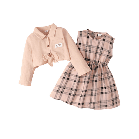 Mikrdoo Outfits For Baby Girls 3 Years Toddler Girls Turn-down Collar Coat 4 Years Toddler Girls Plaid Sleeveless Dress 2Pcs Clothes Set Pink
Mikrdoo Outfits For Baby Girls 3 Years Toddler Girls Turn-down Collar Coat 4 Years Toddler Girls Plaid Sleeveless Dress 2Pcs Clothes Set Pink