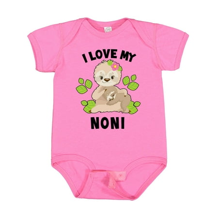 Inktastic Cute Sloth I Love My Noni with Green Leaves Gift Baby Boy or Baby Girl Bodysuit
Inktastic Cute Sloth I Love My Noni with Green Leaves Gift Baby Boy or Baby Girl Bodysuit