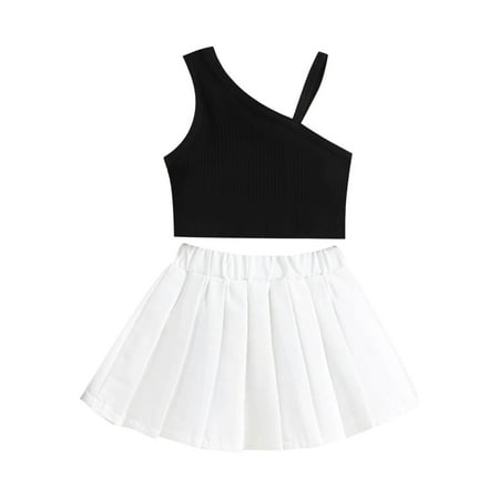 Odeerbi Clearance Toddler Kids Baby Girls Fashion Cute Solid Color Sleeveless Off Shoulder Top Pleated Skirt Suit
Odeerbi Clearance Toddler Kids Baby Girls Fashion Cute Solid Color Sleeveless Off Shoulder Top Pleated Skirt Suit