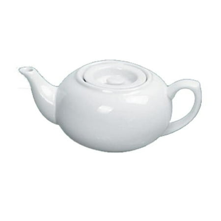 8 1/4 X 5 X 3 1/4 Coffee / Tea Pot Flat Lid 24 Oz Porcelain 12 packs