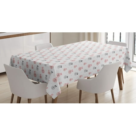 Ambesonne Easter Bunny Tablecloth Rectangular Table Cover Rabbit Doodle 52 x70 Rose Pale Grey
Ambesonne Easter Bunny Tablecloth Rectangular Table Cover Rabbit Doodle 52 x70 Rose Pale Grey