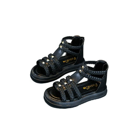 SIMANLAN Girl s Princess Shoes Ankle Strap Gladiator Sandals Summer Flat Sandal Kids Casual Girls Beach Black 9C
SIMANLAN Girl s Princess Shoes Ankle Strap Gladiator Sandals Summer Flat Sandal Kids Casual Girls Beach Black 9C