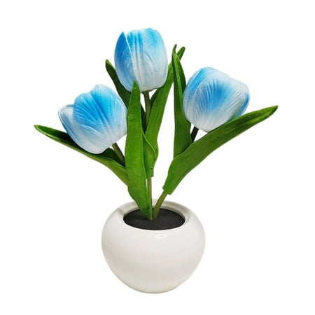 Tulip Flower Night Light 5 Colors Optional Ceramic Blossom Tulip LED Lamp for Home and Office Blue
Tulip Flower Night Light 5 Colors Optional Ceramic Blossom Tulip LED Lamp for Home and Office Blue