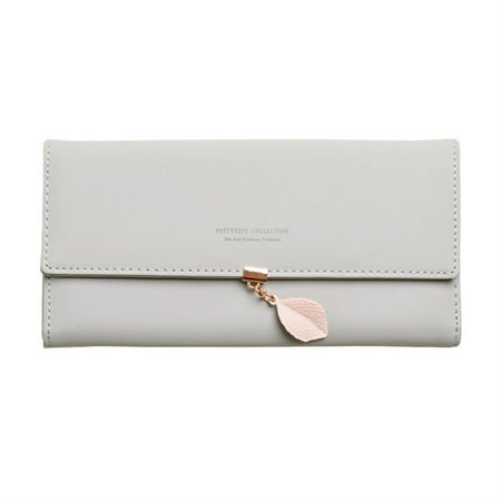 Dicasser Long Wallets for Women PU Leather Leaf Women for Wallet Large Capacity Pendant Card Holder Phone Checkbook(Gray)
Dicasser Long Wallets for Women PU Leather Leaf Women for Wallet Large Capacity Pendant Card Holder Phone Checkbook(Gray)