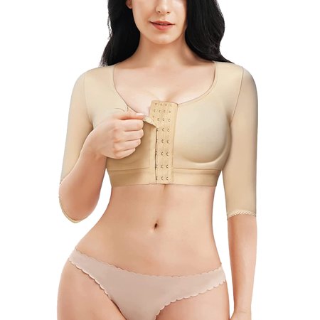 CtriLady Women s Compression Arm Shaper Tops Sleeves Crop Tops with Post Surgery Front Fastening Sports Bra Post Surgical Front Closure Bra(Beige X-Large)
CtriLady Women s Compression Arm Shaper Tops Sleeves Crop Tops with Post Surgery Front Fastening Sports Bra Post Surgical Front Closure Bra(Beige X-Large)