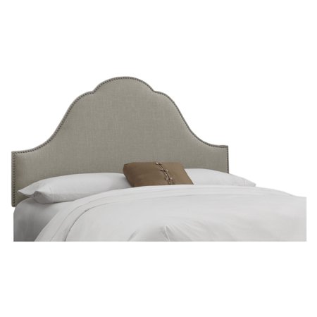 Arch Nail Head Linen Upholstered Headboard