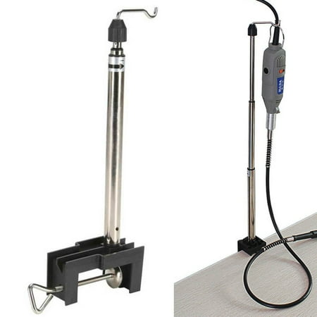 360 Degrees Rotary Tool Bracket Rotary Grinder Stand Holder Clamp-on Holder 21In