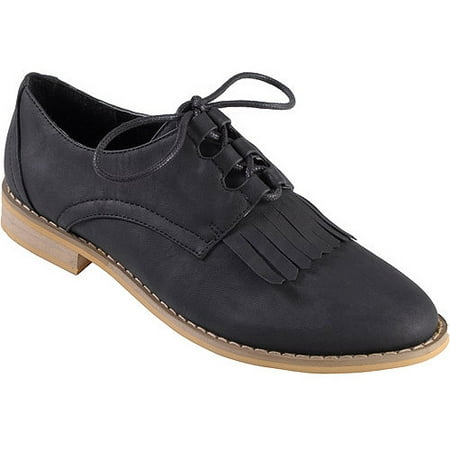 Brinley Co Womens Fringe Detail Lace-up