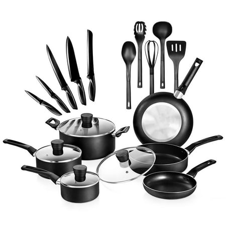 Kitchenware Pots & Pans Kitchen Cookware Black Non-Stick Coating Inside