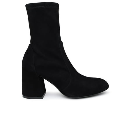 Stuart Weitzman Woman Black Suede Fareblock Boots