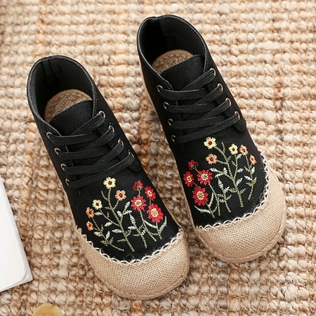 TIANEK Shoes For Women Women Ethnic Style Embroidered Single Shoes Soft Comfortable And Breathable Retro Shoes
TIANEK Shoes For Women Women Ethnic Style Embroidered Single Shoes Soft Comfortable And Breathable Retro Shoes