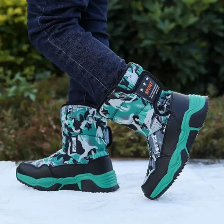 GEDER-S2 Boys Casual Snow Boots With Camouflage Print High Top Waterproof Fleece Thermal Boots For Winter Outdoor PVC
GEDER-S2 Boys Casual Snow Boots With Camouflage Print High Top Waterproof Fleece Thermal Boots For Winter Outdoor PVC