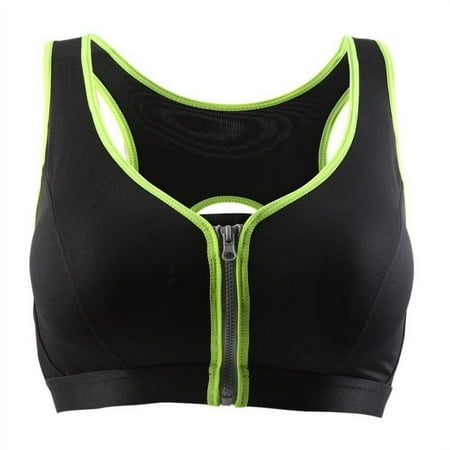 JANDEL Women s Chest Front Open Zipper Shockproof Professional Fitness Underwear Padded Bra (Size L)(Green)
JANDEL Women s Chest Front Open Zipper Shockproof Professional Fitness Underwear Padded Bra (Size L)(Green)