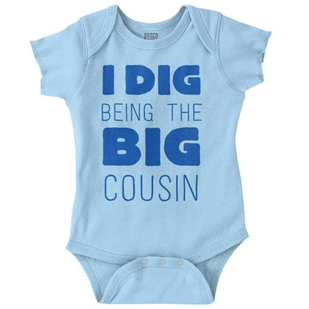Dig Being Big Cousin Family Little Romper Boys or Girls Infant Baby Brisco Brands 18M
Dig Being Big Cousin Family Little Romper Boys or Girls Infant Baby Brisco Brands 18M