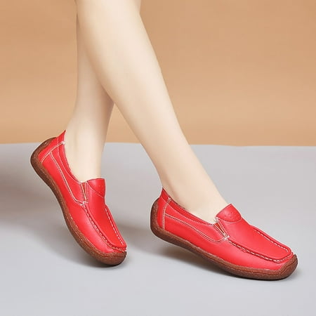 Cathalem Short Heel Round Toe Flat Breathable Comfortable Women Single Slip Color Solid Casual Shoes Slide on Shoes Women Casual Red 8.5
Cathalem Short Heel Round Toe Flat Breathable Comfortable Women Single Slip Color Solid Casual Shoes Slide on Shoes Women Casual Red 8.5