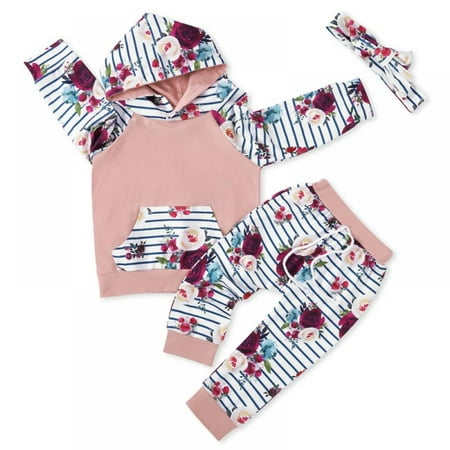 BULLPIANO Baby Girls Striped Print Clothing Sets Flowers Long Sleeve Hoodie Tops Pants Hairband Outfit
BULLPIANO Baby Girls Striped Print Clothing Sets Flowers Long Sleeve Hoodie Tops Pants Hairband Outfit