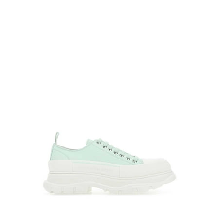 Sea green leather Tread Slick sneakers