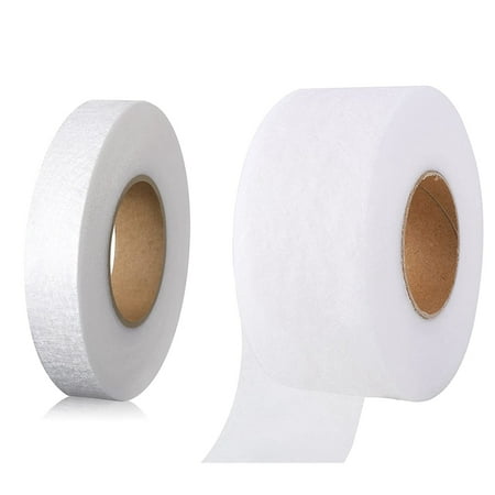

Iron on Tape No Sew Tape Roll Web Tape with Tape Measure for Garment Clothes