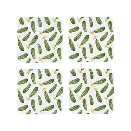 Leather Coasters with Heat-resistant for Drinks green Cucumber Print Cup Coasters Cup Pad Mat for Tabletop Protection Coffee Table Office Desk and Housewarming Gift
Leather Coasters with Heat-resistant for Drinks green Cucumber Print Cup Coasters Cup Pad Mat for Tabletop Protection Coffee Table Office Desk and Housewarming Gift