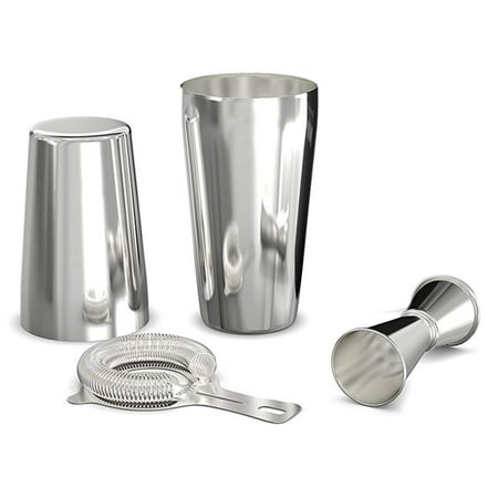 Shaker Set: Professional Boston Shaker Strainer and Jigger Set. 4 Piece Premium Stainless Steel Bar Supplies for Mixing Experience
Shaker Set: Professional Boston Shaker Strainer and Jigger Set. 4 Piece Premium Stainless Steel Bar Supplies for Mixing Experience
