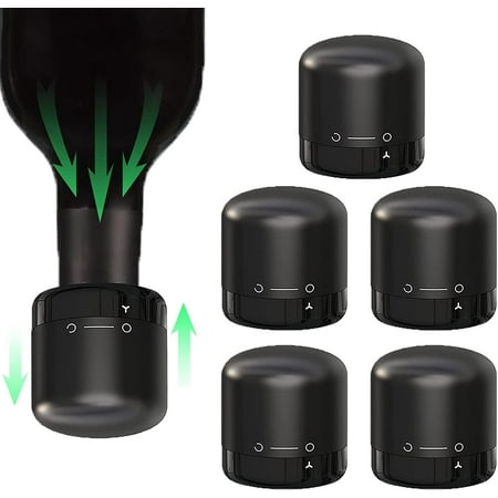 6 PACK Silicone Wine Stoppers For Wine Bottles Wine Saver Stoppers (6pcs/box Black)
6 PACK Silicone Wine Stoppers For Wine Bottles Wine Saver Stoppers (6pcs/box Black)