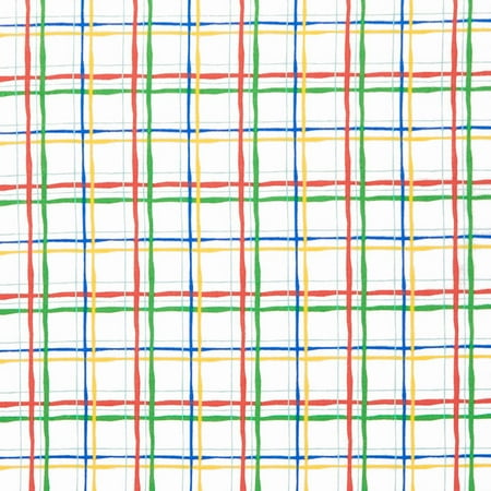 A E Nathan Co INC Comfy Flannel® - Fun Plaid White Yardage