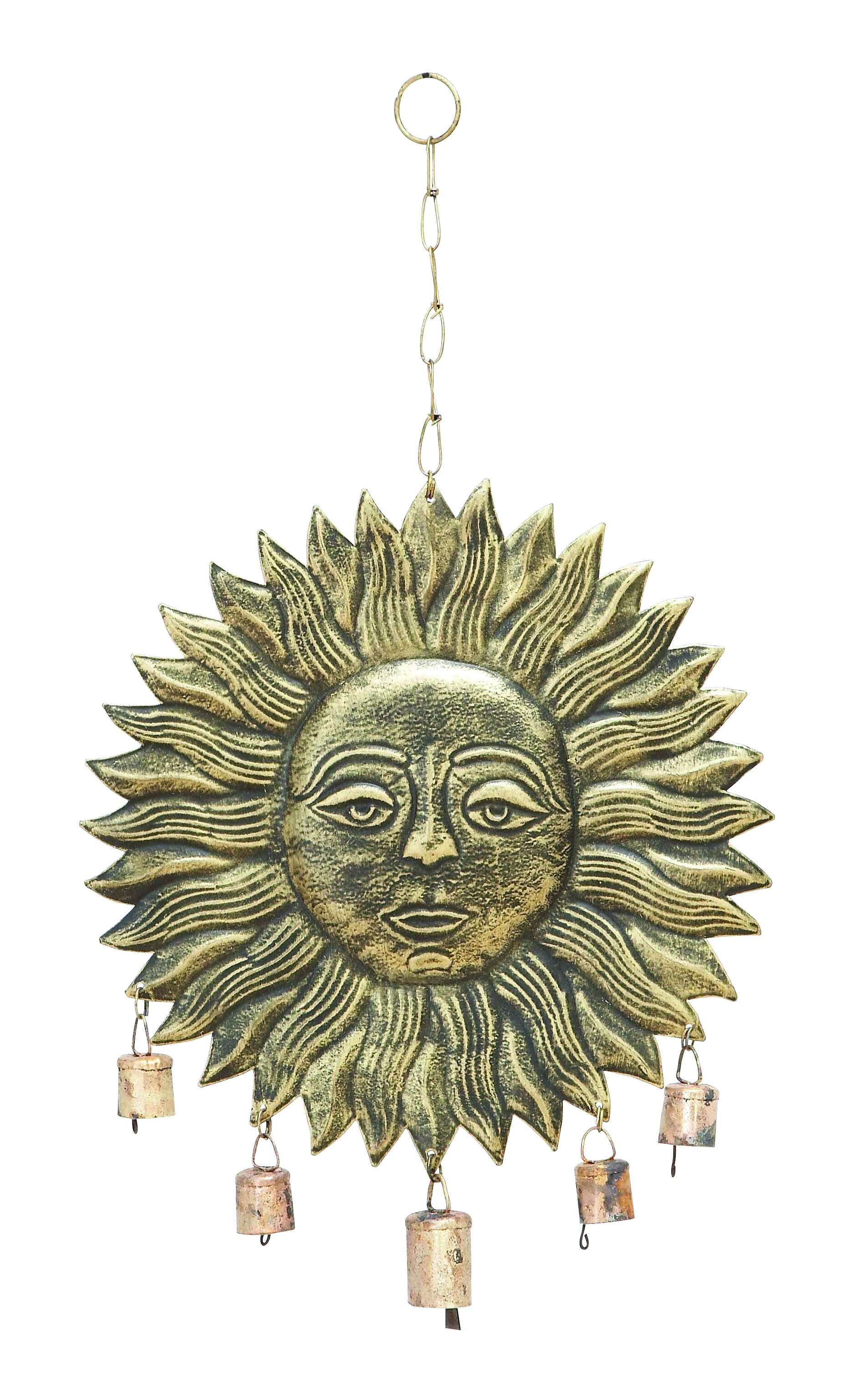 Hanging Sun Face Wind Chime For Melodious Sound Brand Woodland