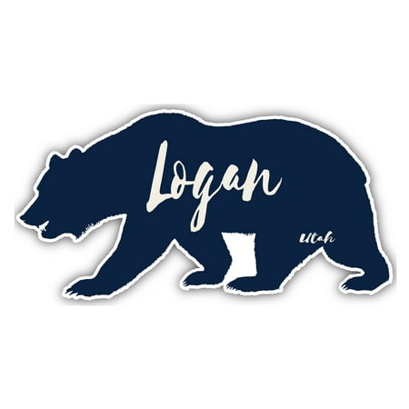 Logan Utah Souvenir 3x1.5-Inch Fridge Magnet Bear Design
