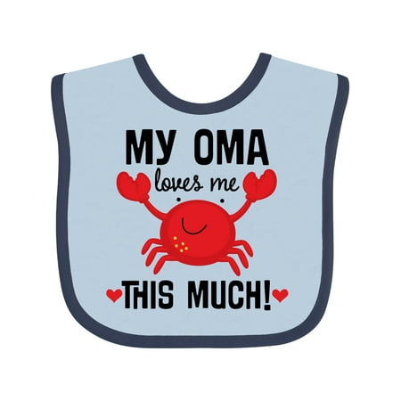 Inktastic Oma Loves Me Grandson Gift Baby Boy or Baby Girl Bib 
Inktastic Oma Loves Me Grandson Gift Baby Boy or Baby Girl Bib