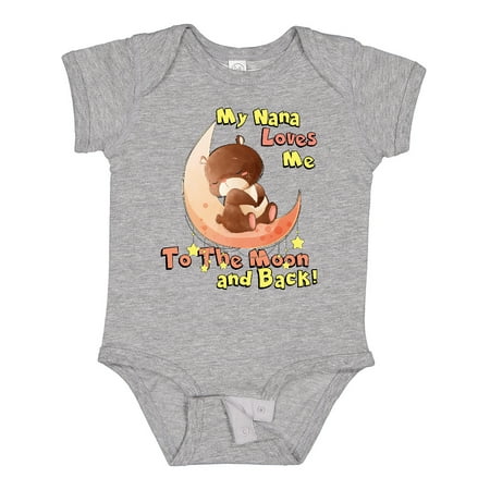 Inktastic My Nana Loves Me to the Moon and Back Gift Baby Boy or Baby Girl Bodysuit
Inktastic My Nana Loves Me to the Moon and Back Gift Baby Boy or Baby Girl Bodysuit