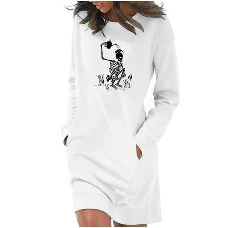 Aueoeo Halloween Dress for Women s Fashion Casual Comfortable Long Sleeve Round Neck Print Dress Clearance
Aueoeo Halloween Dress for Women s Fashion Casual Comfortable Long Sleeve Round Neck Print Dress Clearance