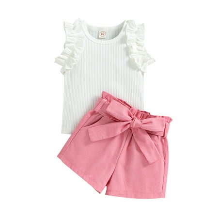TAIAOJING Kid Toddler Girl Clothes Summer Sleeveless Ruffles Ribbed Vest Tops And Shorts Baby Girl Outfits 3-4 Years
TAIAOJING Kid Toddler Girl Clothes Summer Sleeveless Ruffles Ribbed Vest Tops And Shorts Baby Girl Outfits 3-4 Years