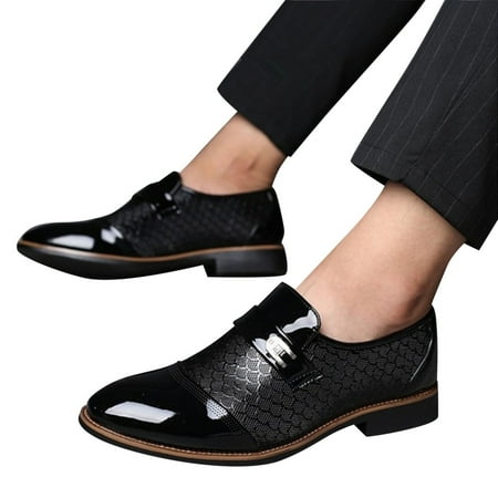 Follure Classical Style Shoes For Men Slip On PU Leather Low Rubber Sole Block Heel Work
Follure Classical Style Shoes For Men Slip On PU Leather Low Rubber Sole Block Heel Work