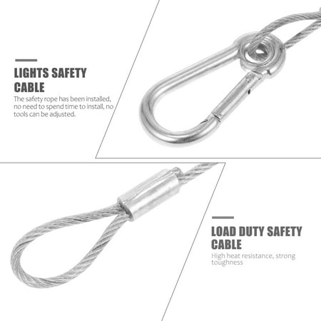 5pcs Stainless Steel Wire Rope Lanyard Safety Strap for Protective Stage Light
5pcs Stainless Steel Wire Rope Lanyard Safety Strap for Protective Stage Light