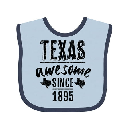 Inktastic Texas Awesome Since 1895 Gift Baby Boy or Baby Girl Bib