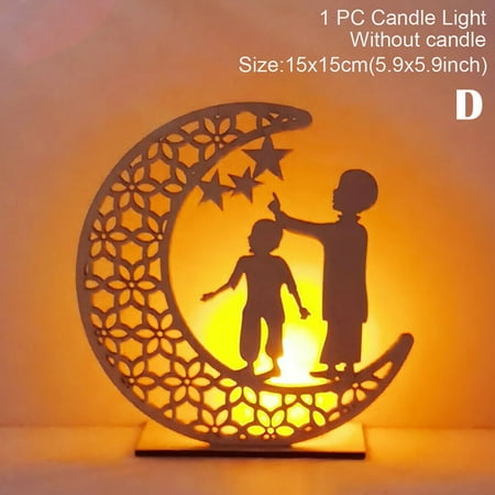 DIY Wooden Moon Candle Light Lamp Pendant Eid Mubarak Ramadan Decor For Home Living Room Ornament
DIY Wooden Moon Candle Light Lamp Pendant Eid Mubarak Ramadan Decor For Home Living Room Ornament