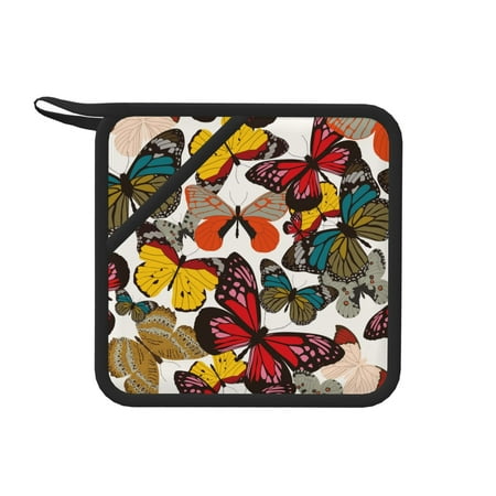 Matuu Retro Floral Butterfly for Square Silicone Anti-hot Pad for Kitchen Potholders Hot Dishers Spoon Holder
Matuu Retro Floral Butterfly for Square Silicone Anti-hot Pad for Kitchen Potholders Hot Dishers Spoon Holder